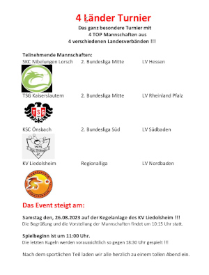 20 4 Länder Turnier